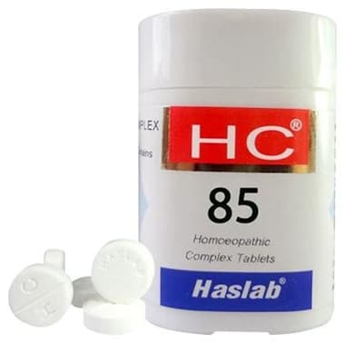 Haslab HC 85 Hydrocotyle Complex Tablet bottle of 20 gm tablet