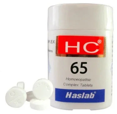 Haslab HC 65 Infanto Complex Tablet bottle of 20 gm tablet