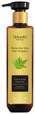 Khadi Veda Neem Aloe Vera Hair Shampoo pump bottle of 200 ml shampoo
