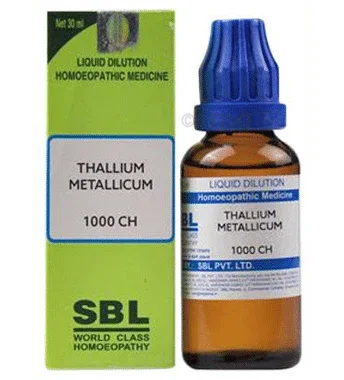 SBL Thallium Metallicum Dilution 1000 CH bottle of 30 ml dilution