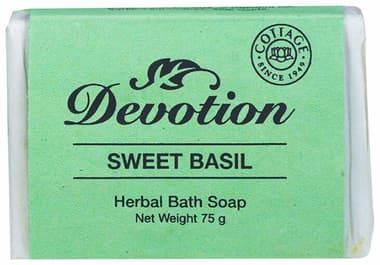 Devotion Herbal Bath Soap Sweet Basil box of 75 gm soap