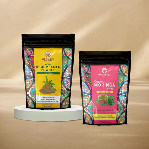 Natural Bhumi Amla Powder (250gm) & Organic Moringa Powder (250gm) Combo