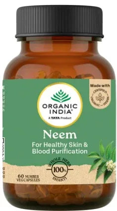 Organic India Neem 180 Veg Capsules – Blood Purifier & Immunity