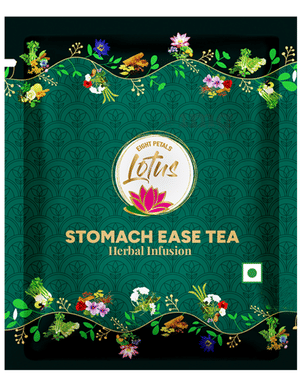 Eight Petals Lotus Stomach Ease Tea Herbal Infusion Sachet box of 15 sachets