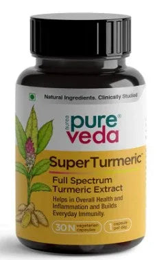 Pureveda Super Turmeric 30 Caps – Inflammation & Immunity