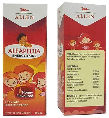 Allen Alfapedia Energy 4 Kids Syrup bottle of 100 ml syrup