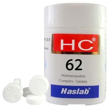Haslab HC 62 Gelsemo Complex Tablet bottle of 20 gm tablet