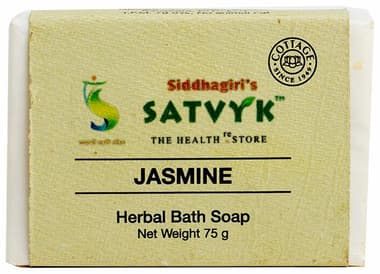 Satvyk Herbal Bath Soap Jasmine box of 75 gm soap