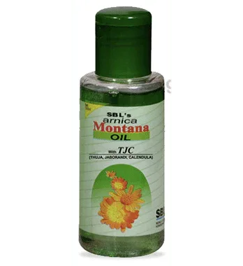 SBL Arnica Montana Hair Oil with Tjc bottle of 100 ml oil