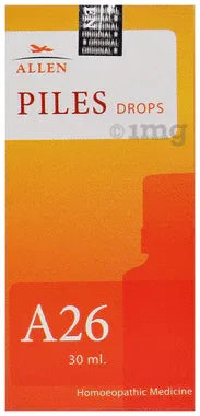 Allen A26 Piles Drop bottle of 30 ml drop