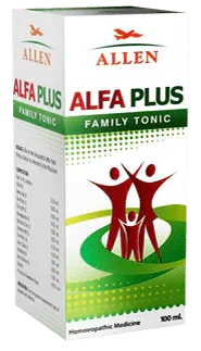 Allen Alfa Plus Ginseng Family Tonic bottle of 200 ml tonic