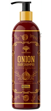 Vanalaya Onion Hair Shampoo pump bottle of 200 ml shampoo