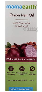 Mamaearth Onion Hair Oil for All Hair Types | Mineral & Silicone-Free | Hairfall Control and Healthy Hair Growth bottle of 250 ml oil by Mamaearth – Shop authentic Mamaearth products. Free S/H Singapore, Dubai, Japan. Trusted since 2013, 50K+ orders