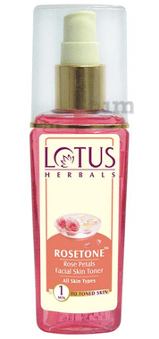 Lotus Herbals Rosetone Facial Skin Toner bottle of 100 ml toner
