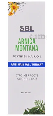 SBL Arnica Montana Fortified Hair Oil bottle of 100 ml oil
