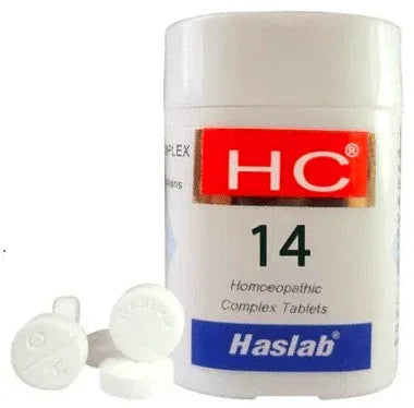 Haslab HC 14 Eupatorium Complex Tablet bottle of 20 gm tablet