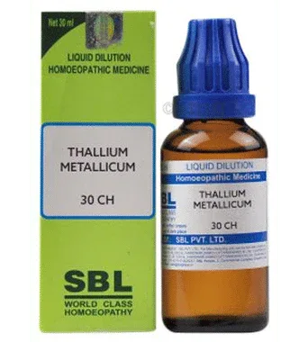 SBL Thallium Metallicum Dilution 30 CH bottle of 30 ml dilution