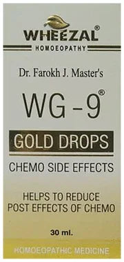 Wheezal WG9 Chemo Side Effects Gold Drop bottle of 30 ml drop