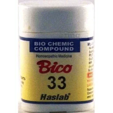 Haslab Bico 33 Biochemic Compound Tablet bottle of 20 gm tablet