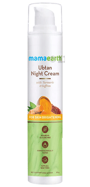 Mamaearth Ubtan Night Cream | Paraben & Silicone-Free | For All Skin Types pump bottle of 50 gm cream by Mamaearth – Shop authentic Mamaearth products. Free S/H Singapore, Dubai, Japan. Trusted since 2013, 50K+ orders