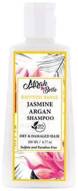 Mirah Belle Jasmine Argan Dry Hair Shampoo bottle of 200 ml shampoo