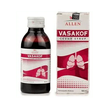 Allen Vasakof Cough Syrup bottle of 100 ml syrup