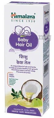 Himalaya Baby Hair Oil | Promotes Hair Growth & Manages Scalp Dryness bottle of 200 ml oil