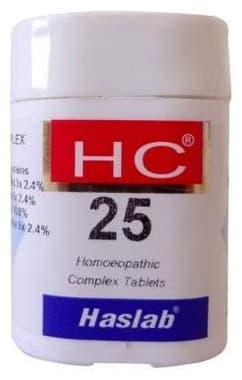 Haslab HC 25 Santalum Complex Tablet bottle of 20 gm tablet