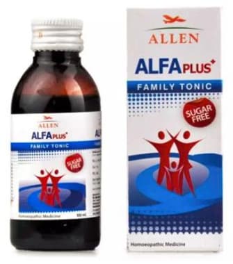 Allen Alfa Plus Sugar Free Family Tonic bottle of 200 ml tonic