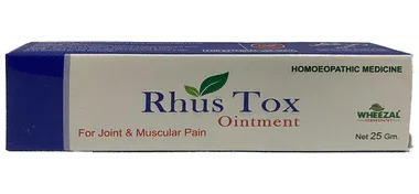 Wheezal Rhus Tox Ointment tube of 25 gm ointment