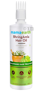 Mamaearth BhringAmla Hair Oil for All Hair Types | Mineral & Silicone-Free | Hairfall Control and Healthy Hair Growth bottle of 250 ml oil by Mamaearth – Shop authentic Mamaearth products. Free S/H Singapore, Dubai, Japan. Trusted since 2013, 50K+ orders