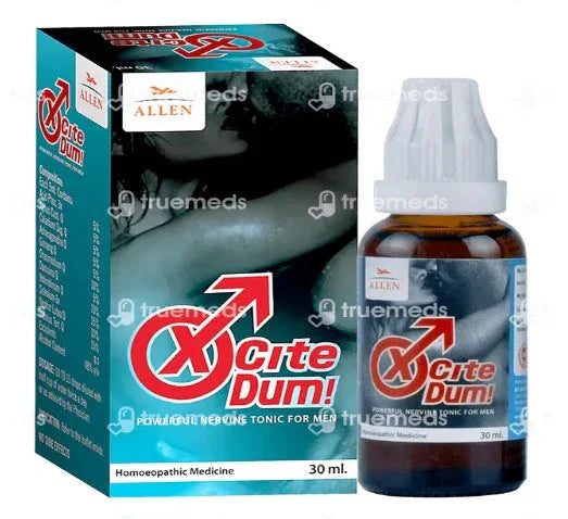 2 Pack Allen X-Cite Dum Drops (30ml)Nervine Tonic for Men, Early Ejaculation, Impotency, Nightfall, Low Vitality