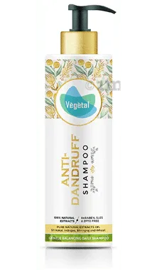 Vegetal Anti Dandruff Shampoo pump bottle of 200 ml shampoo