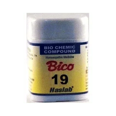 Haslab Bico 19 Biochemic Compound Tablet bottle of 20 gm tablet