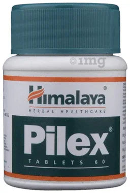 Himalaya Pilex Tablet | Manages Discomfort Associated with Hemorrhoids bottle of 60 tablets
