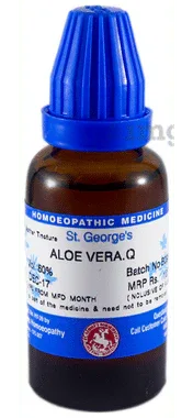 St. George’s Aloe Vera Mother Tincture Q bottle of 30 ml mother tincture