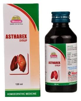 Wheezal Astharex Syrup bottle of 120 ml syrup