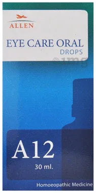 Allen A12 Eye Care Oral Drops bottle of 30 ml oral drops