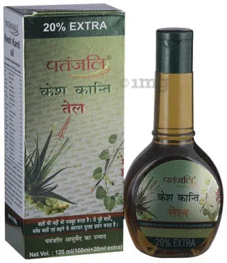 Patanjali Ayurveda Kesh Kanti Hair Oil | Strengthens the Roots & Manages Hair Fall, Greying Hair & Split Ends bottle of 120 ml oil