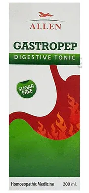 Allen Gastropep Digestive Sugar Free Tonic bottle of 200 ml tonic