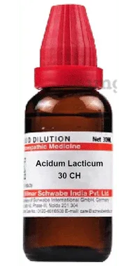 Dr Willmar Schwabe India Acidum Lacticum Dilution 30 CH bottle of 30 ml dilution