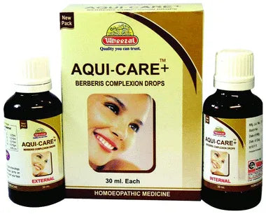 Wheezal Aqui-Care Berberis Complexion Drop (30ml Each) combo pack of 2 bottles