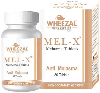 Wheezal Mel-X Melasma Tablet bottle of 30 tablets