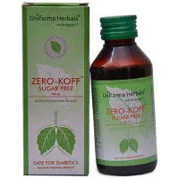 2 x  Unifarma Herbals Zero Koff Cough Syrup- (Sf) (100ml)