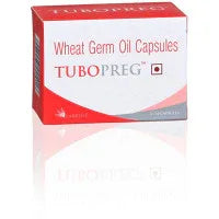 2 x  Aarkios Tubopreg (Wheat Germ Oil) 340Mg Capsules (10caps)
