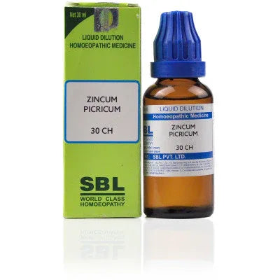 2 x SBL Zincum Picricum 30 CH 30ml each - alldesineeds