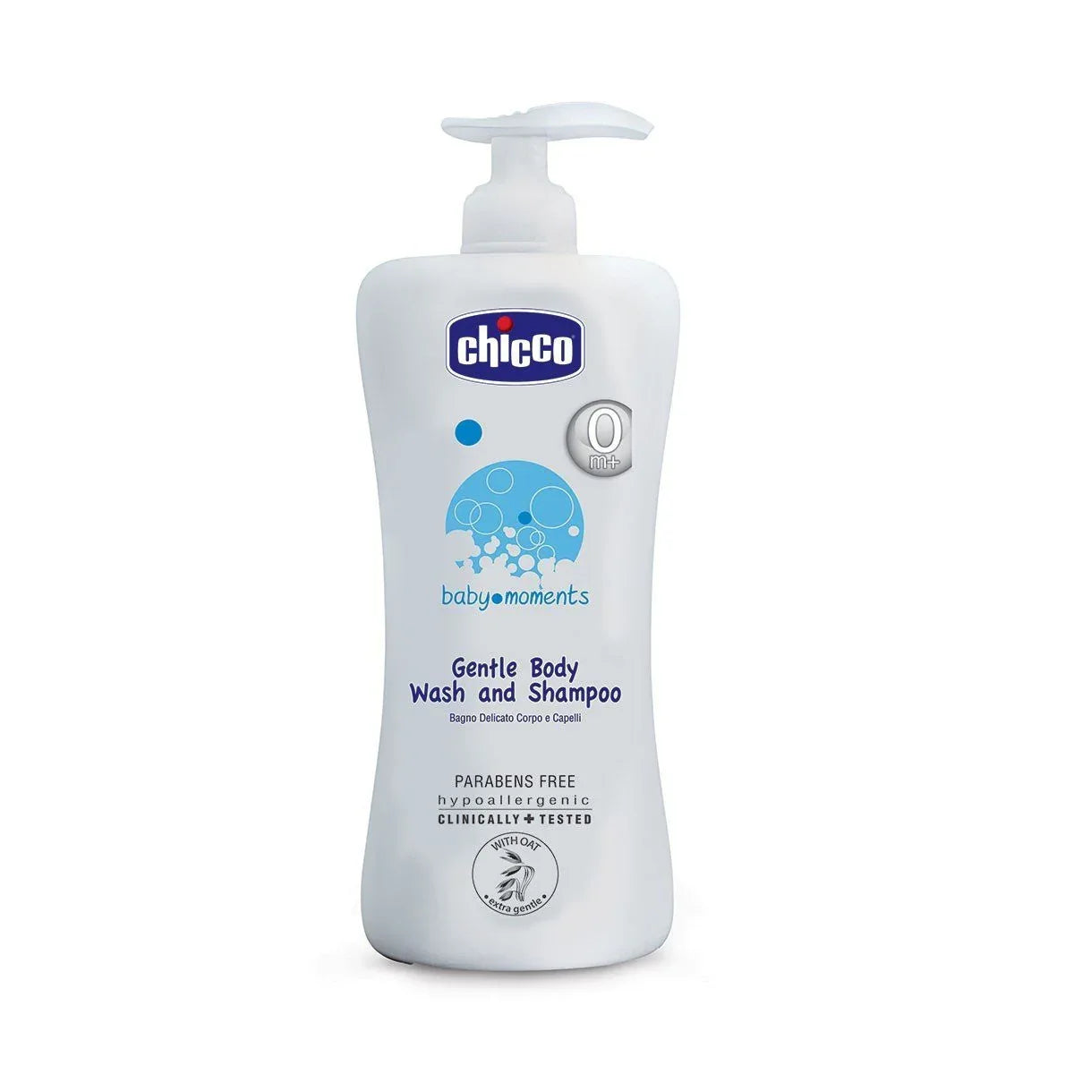 Chicco Baby Moments Gentle Body Wash and Shampoo (500ml)