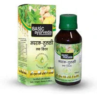 2 x  Basic Ayurveda Adrak Tulsi Cough Syrup (100ml)
