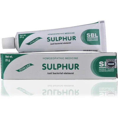 2 x SBL Sulphur Ointment 25gms each (Skin Related Problems - All Purpose Antibacterial Ointment)