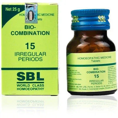 SBL Bio Combination 15 Tablet 25gm – Pack of 2 | Irregular Menses & Dysmenorrhoea